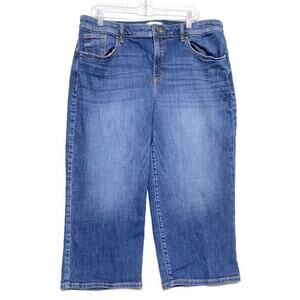 Lane Bryant Capri Blue Jeans Women's Size 14 Cotton Spandex